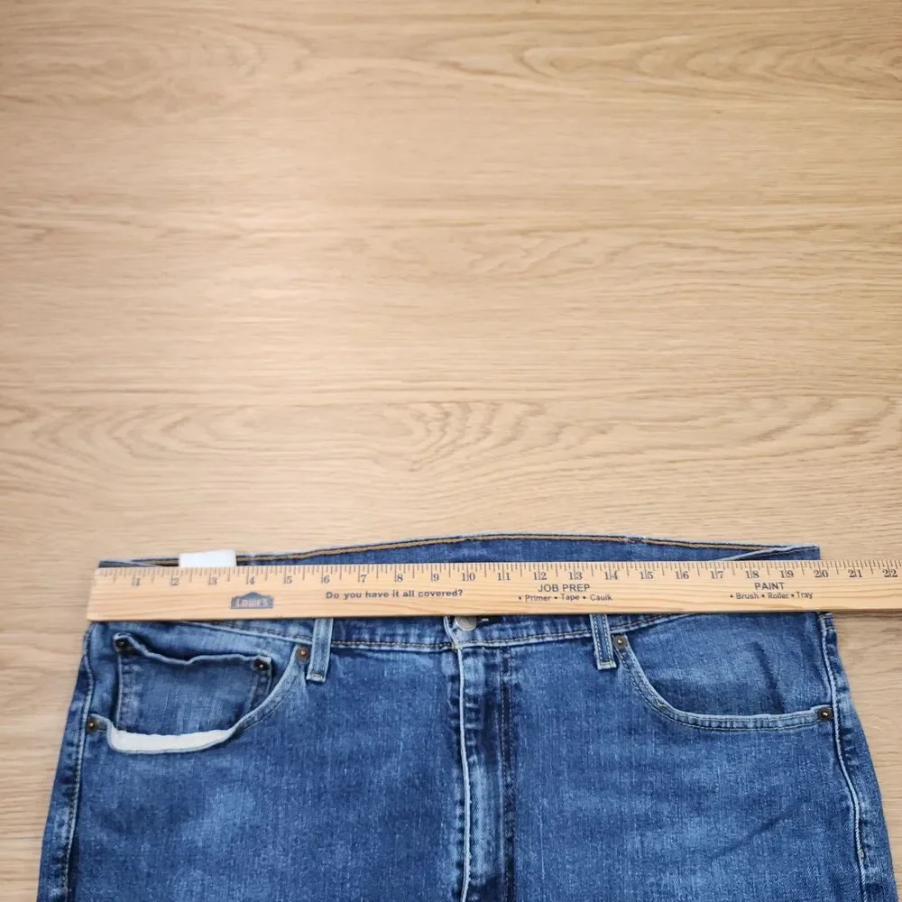 Levi's 505 Jeans Mens 40x30 Regular Fit Straight Blue Rugged Denim Cowboy Pants